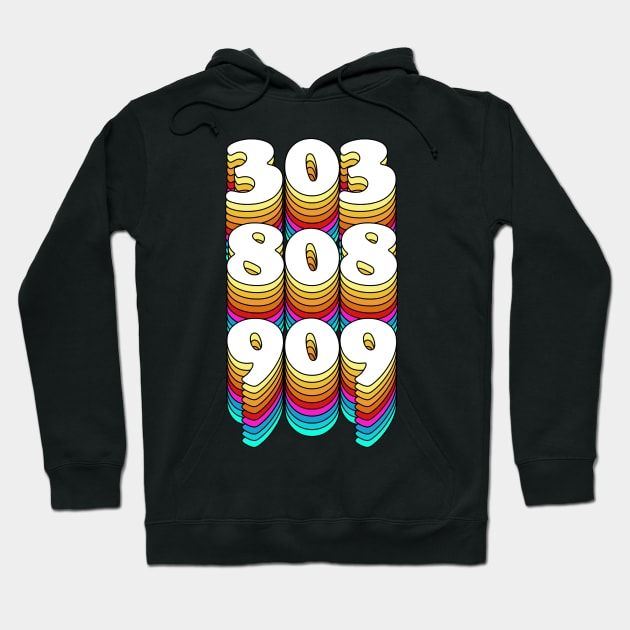 303, 808, 909 Synth Drum Machine - DJ Design Hoodie by DankFutura